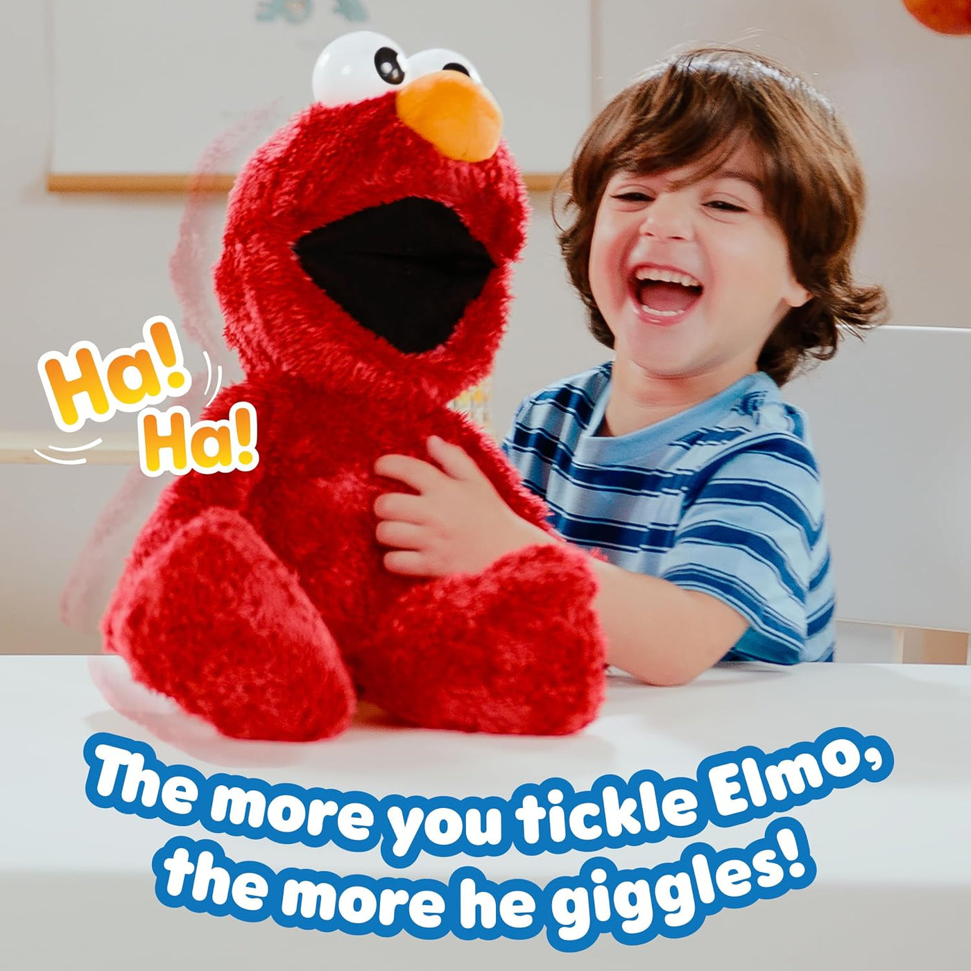 Juguete de peluche interactivo de Barrio Sésamo Tickle Me Elmo Gigg...