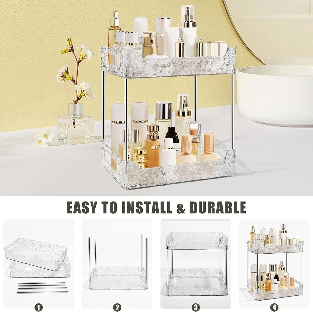 TENDER EPOCH Organizador de Encimera de Baño de 2 Niveles Almacenam...