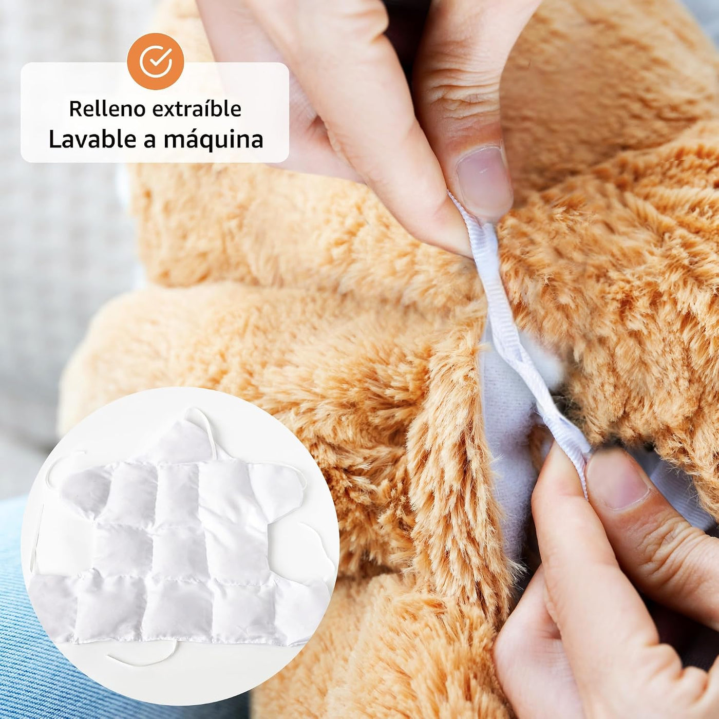 Animal de peluche con peso para la ansiedad, calmante y reconfortan...