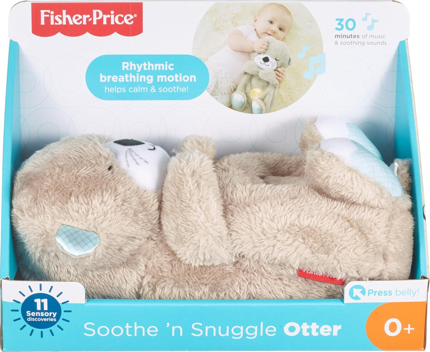 Fisher-Price Juguete para bebé Soothe 'n Snuggle Otter - Máquin...