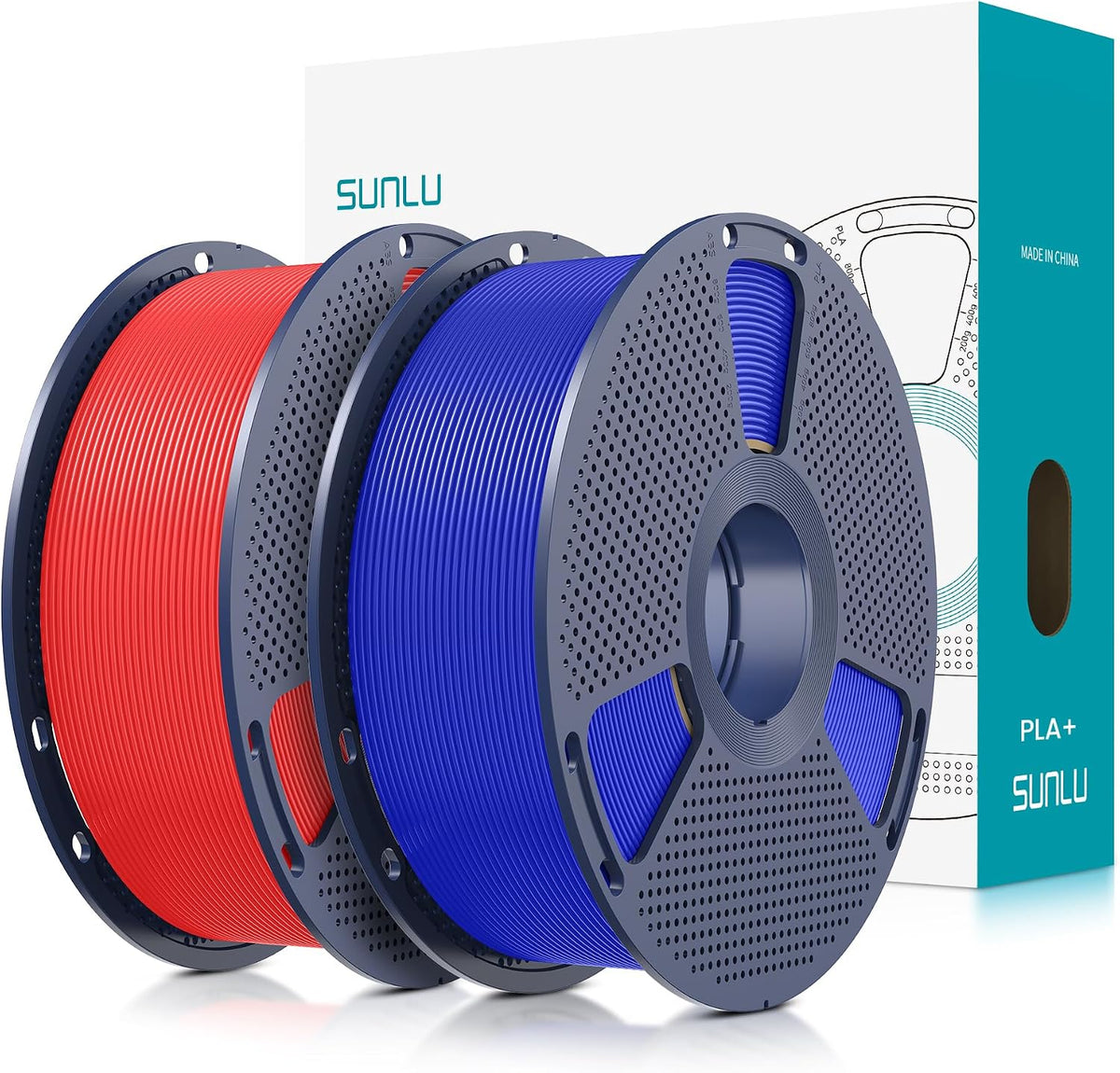 SUNLU Filamento PLA Plus para impresora 3D de 0.07 in, 4.4 lbs | Fi...