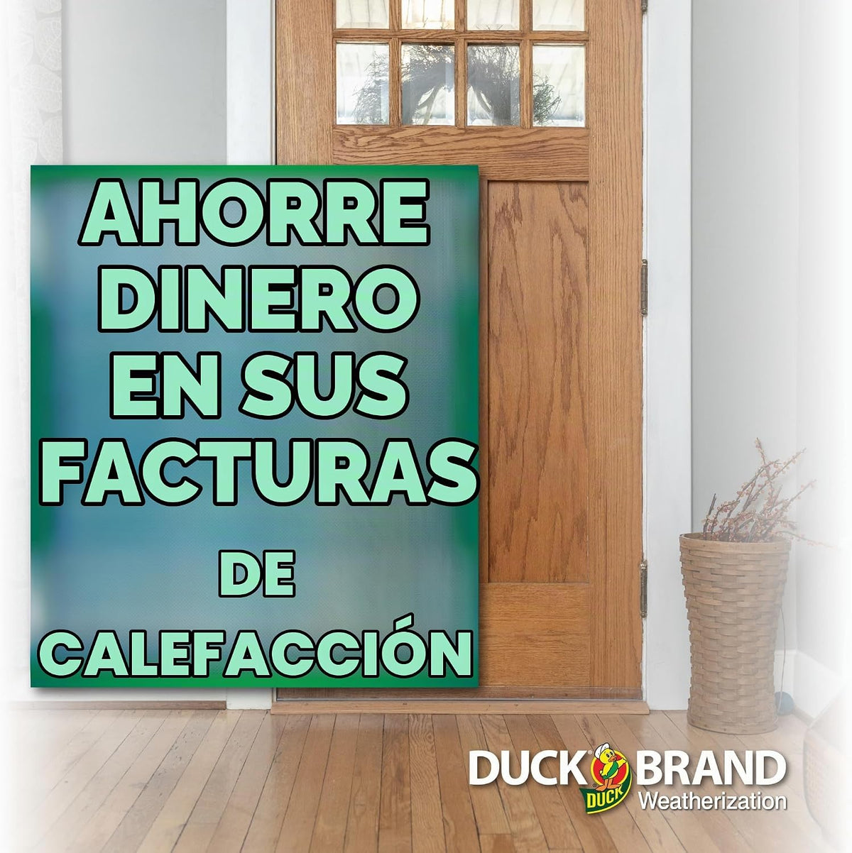 Cinta adhesiva de espuma marca Duck para sellado de clima para espa...