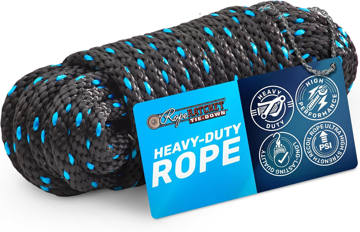Rope Ratchet Cable utilitario de polipropileno trenzado de 3\/8 pul...