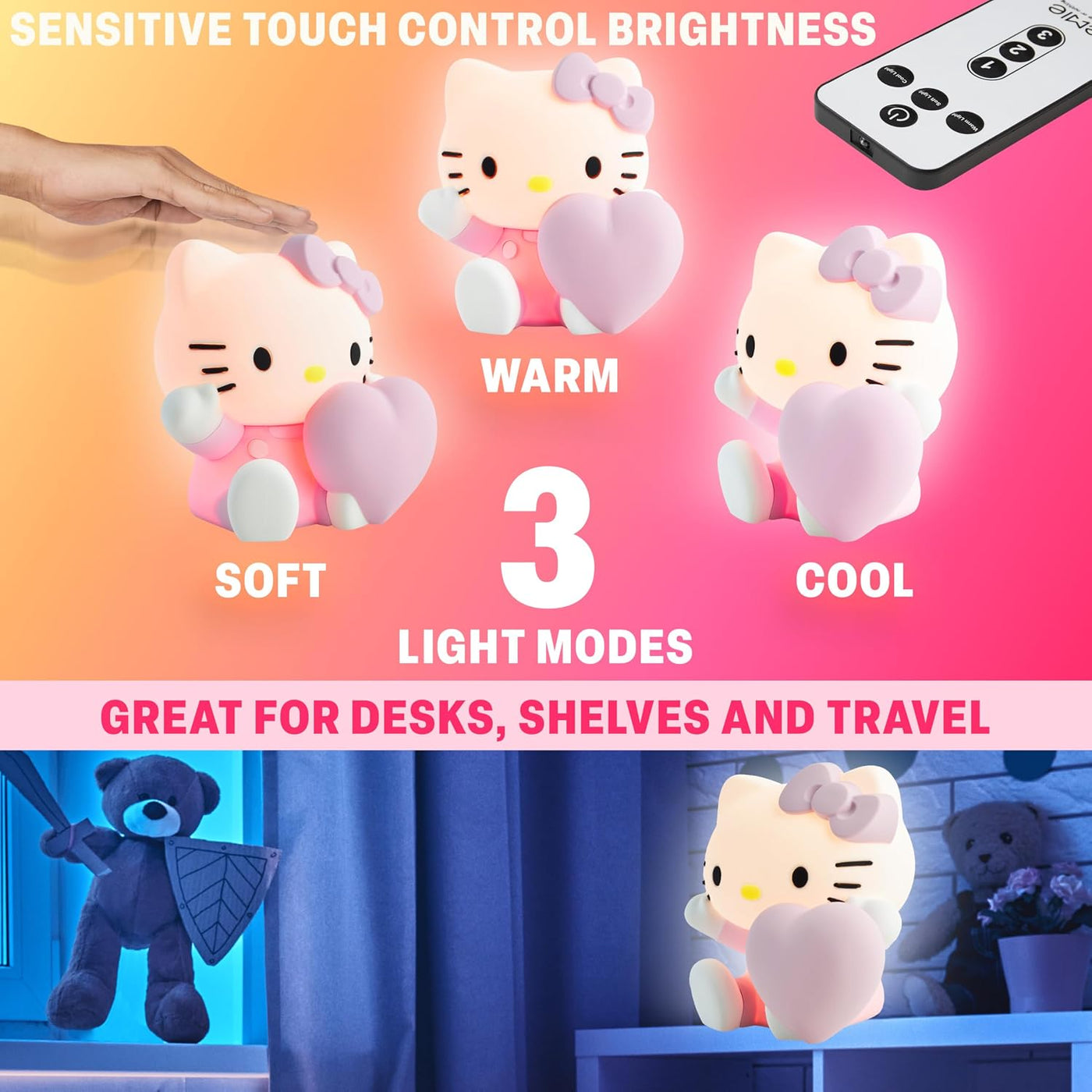 Get Trend Hello Kitty Sanrio - Luz nocturna de silicona para niñas,...