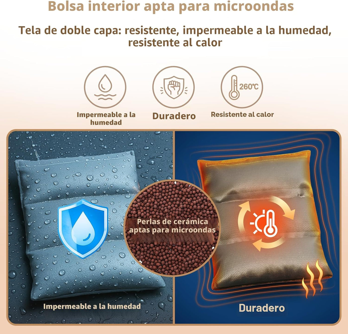 Mewaii Animales de Peluche Ponderados con Almohadilla Calentable Mi...