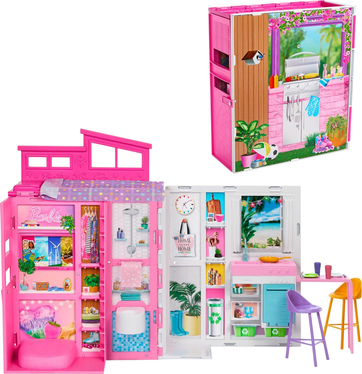 Barbie Dollhouse Playset, Casa de escapada con accesorios | con 11...