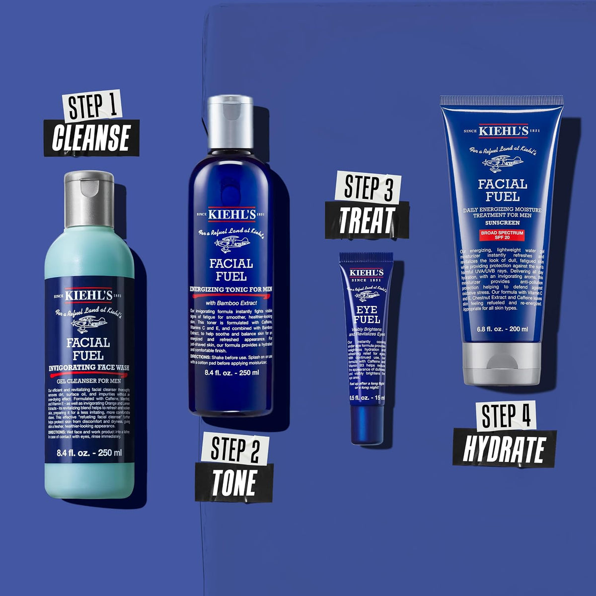 Kiehl's Hidratante Facial Fuel para Hombres con SPF 20, Hidrata...
