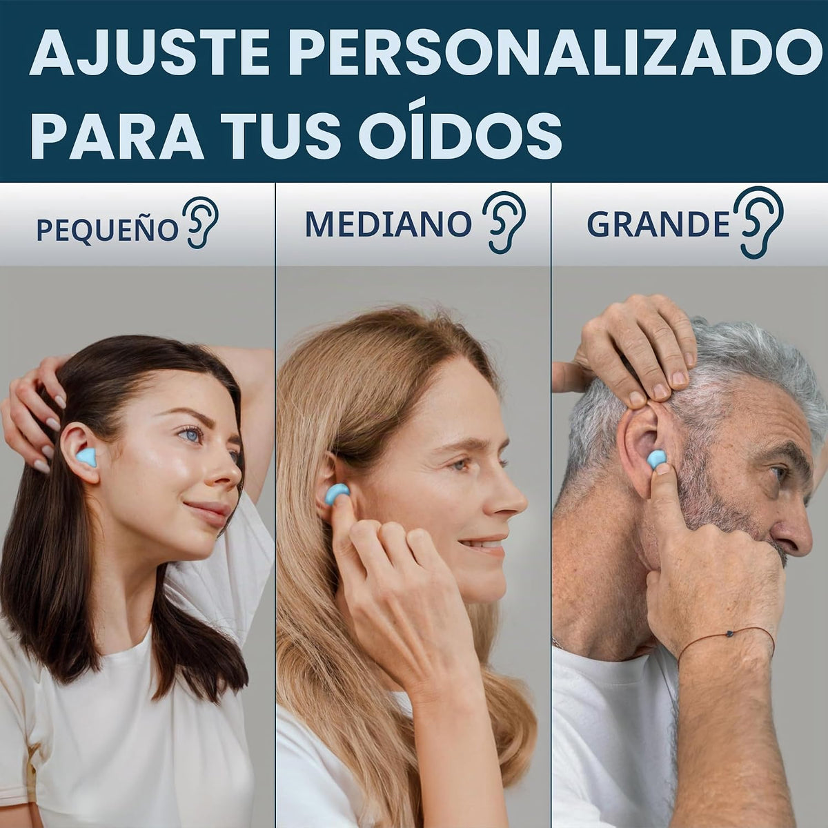 Peace&amp;Quiet PQ - Tapones para los oídos de silicona para dormir...