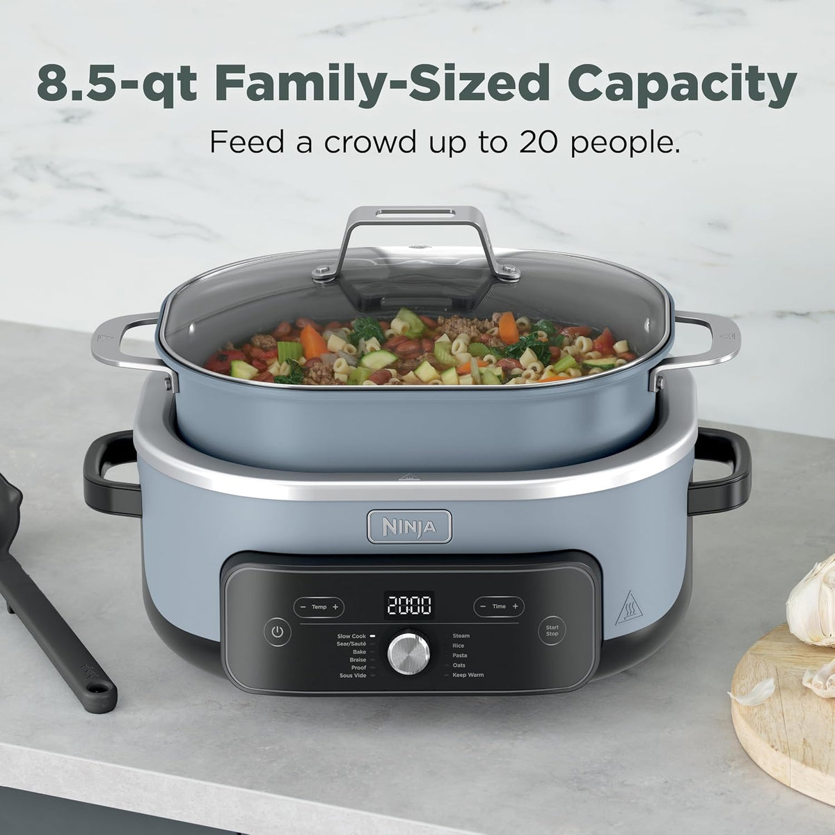Ninja® PossibleCooker™ PRO Plus 11 en 1, 8.5 cuartos, azul traza, M...