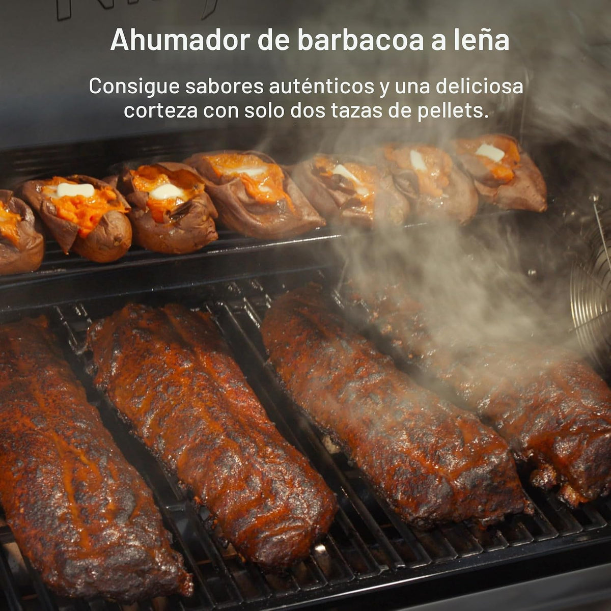 Ninja FlexFlame ProConnect Barbacoa y Ahumador | Sistema de Cocina...