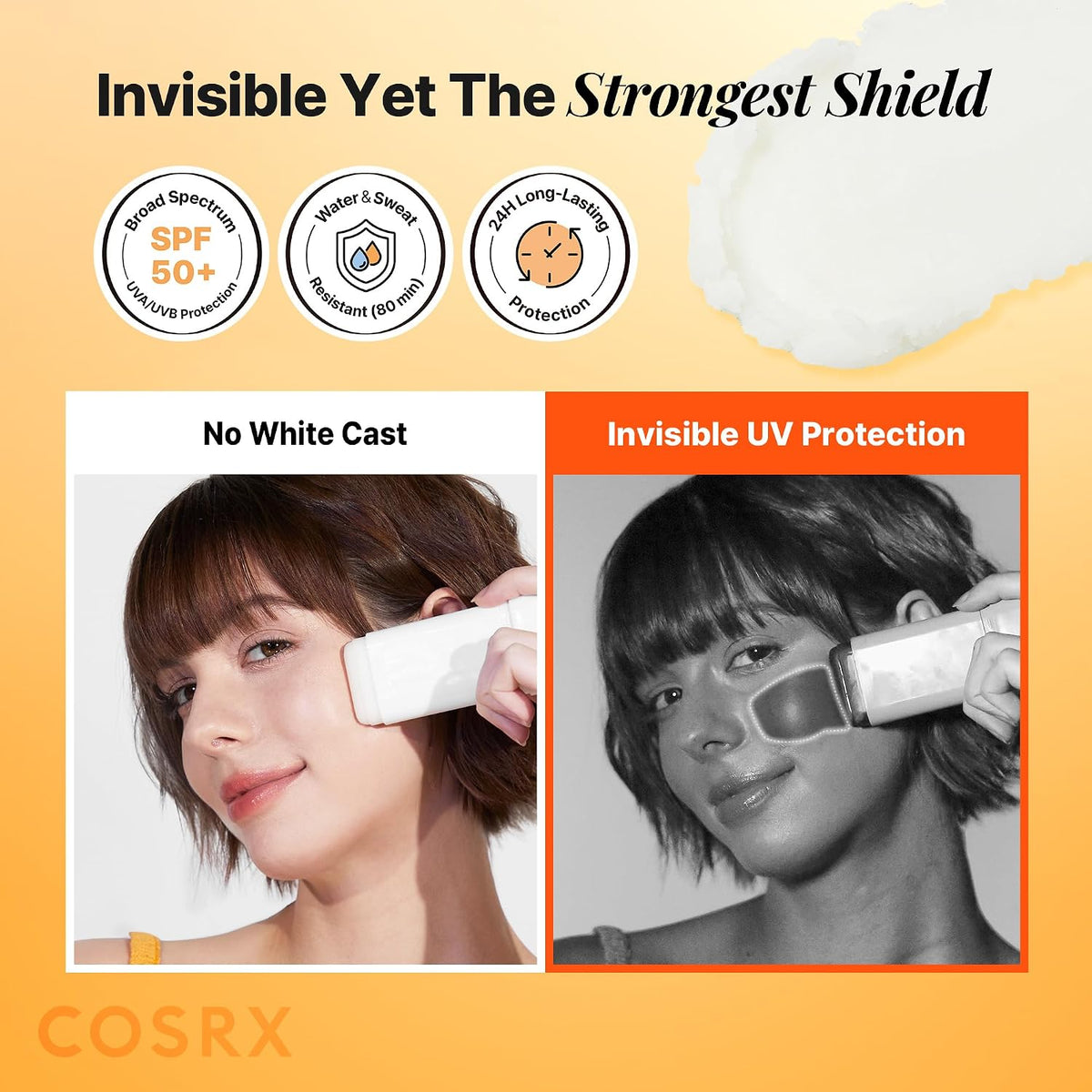 COSRX Airy-Light Clear protector solar en barra con vitamina E y C,...