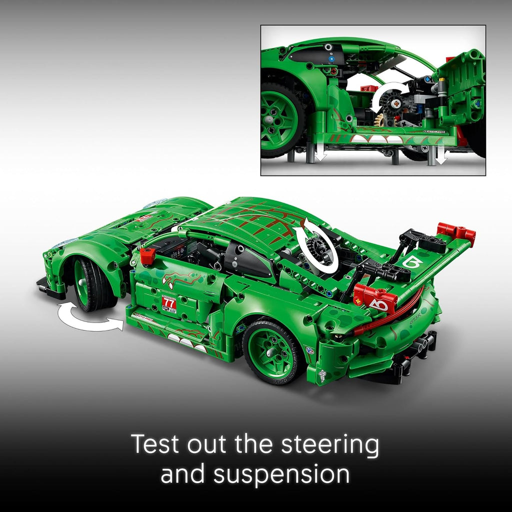 LEGO Technic Porsche 911 GT3 R Rexy AO - Juguete de construcción de...