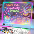 Lumiboard Tablero de dibujo LED con 13 efectos de luz, tablero de n...