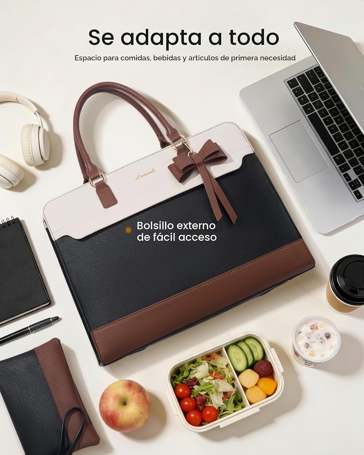 LOVEVOOK Bolsa de mano para laptop para mujer, bolsa de trabajo de...