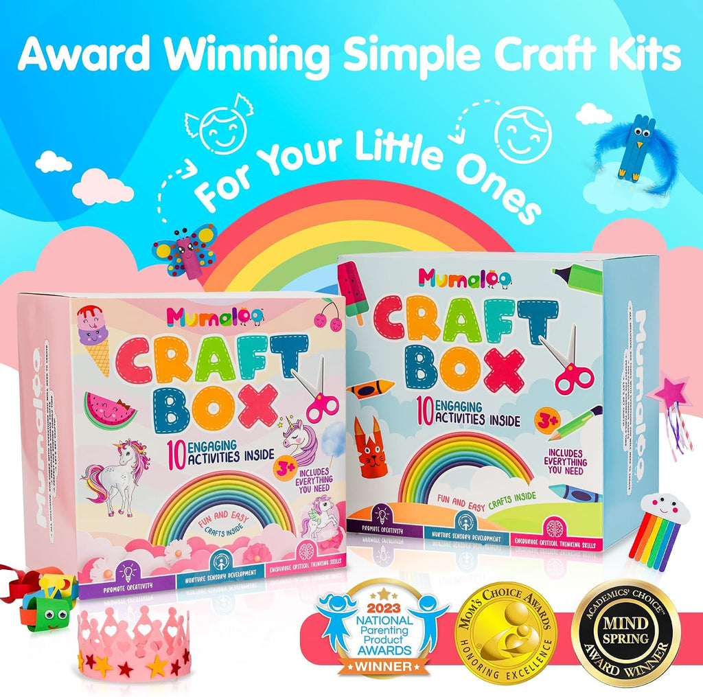 Kit de manualidades para niños Mumaloo \u2013 10 proyectos de arte...