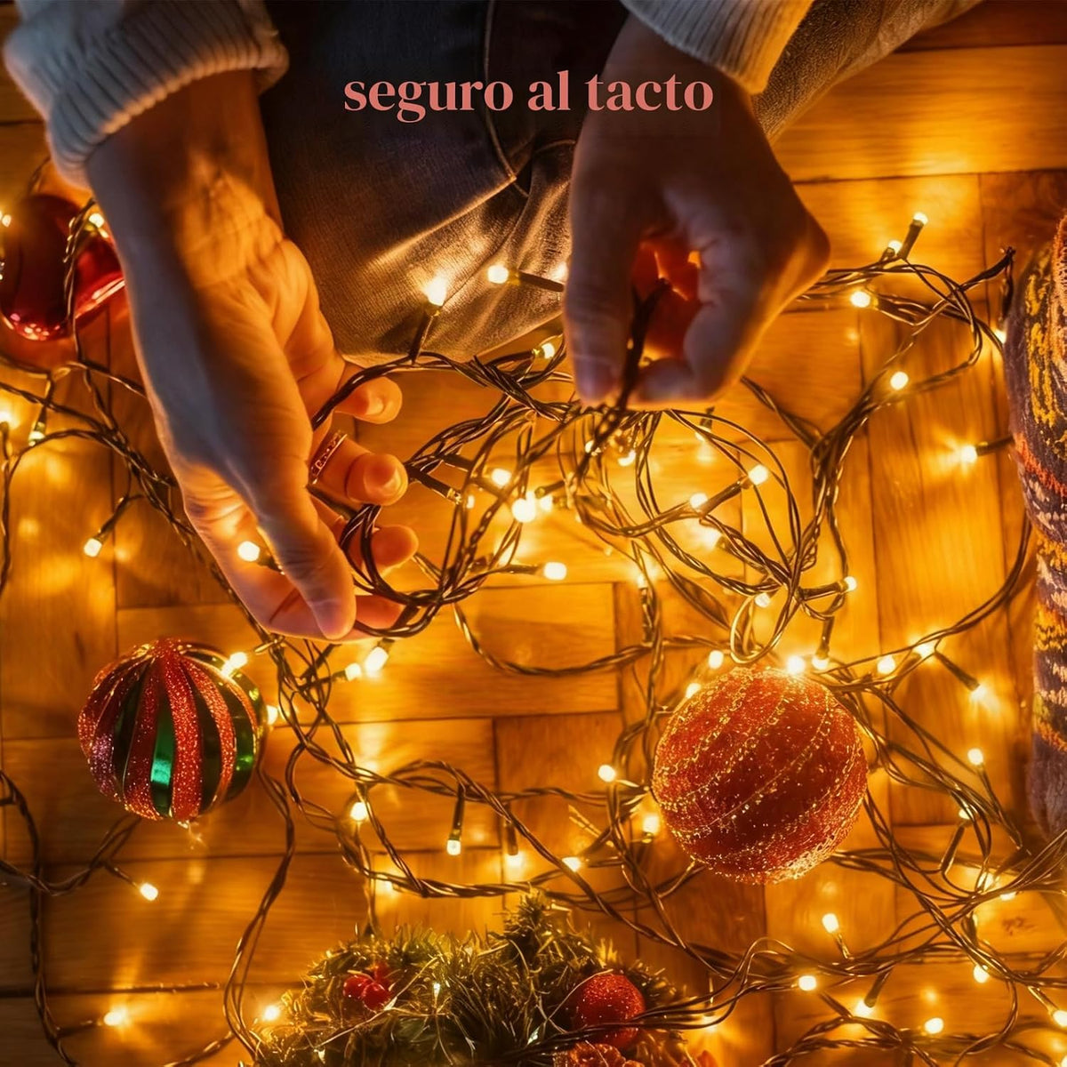 Tira de luces de Navidad con control por voz, 88 pies, 240 LED | 7...