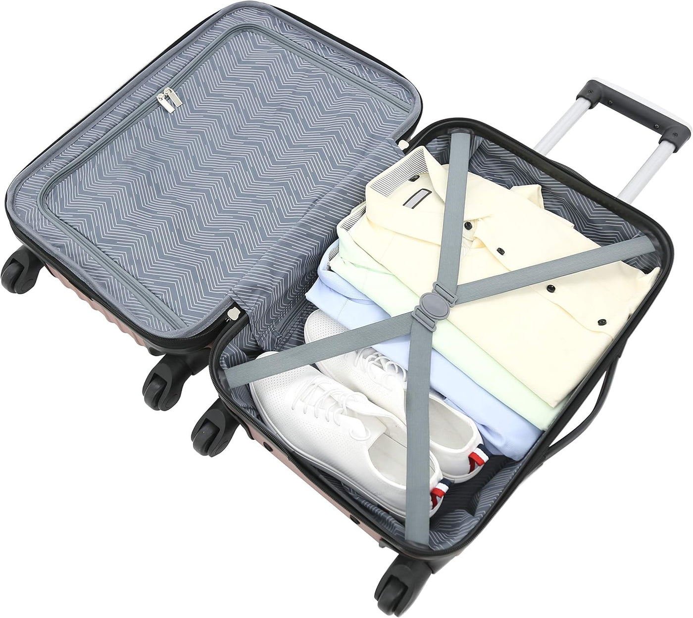 Travelers Club Midtown Hardside - Juego equipaje de viaje de 4 piez...