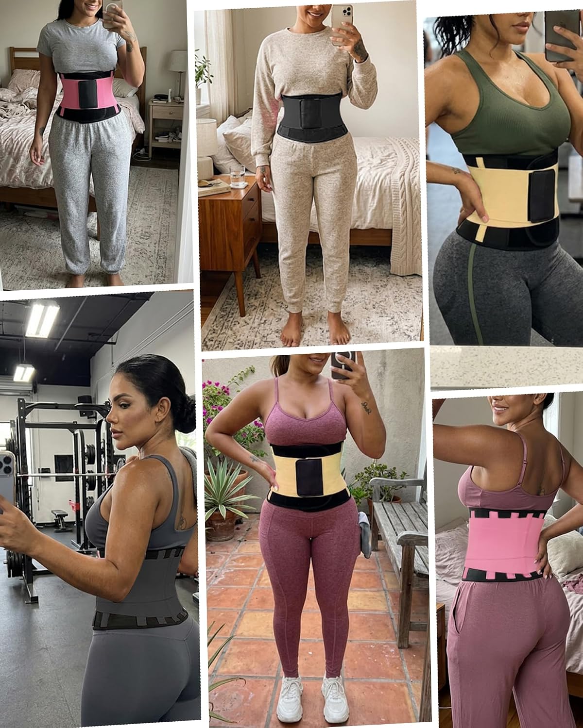 VENUZOR Entrenador de cintura para mujeres y hombres, cinturón de e...