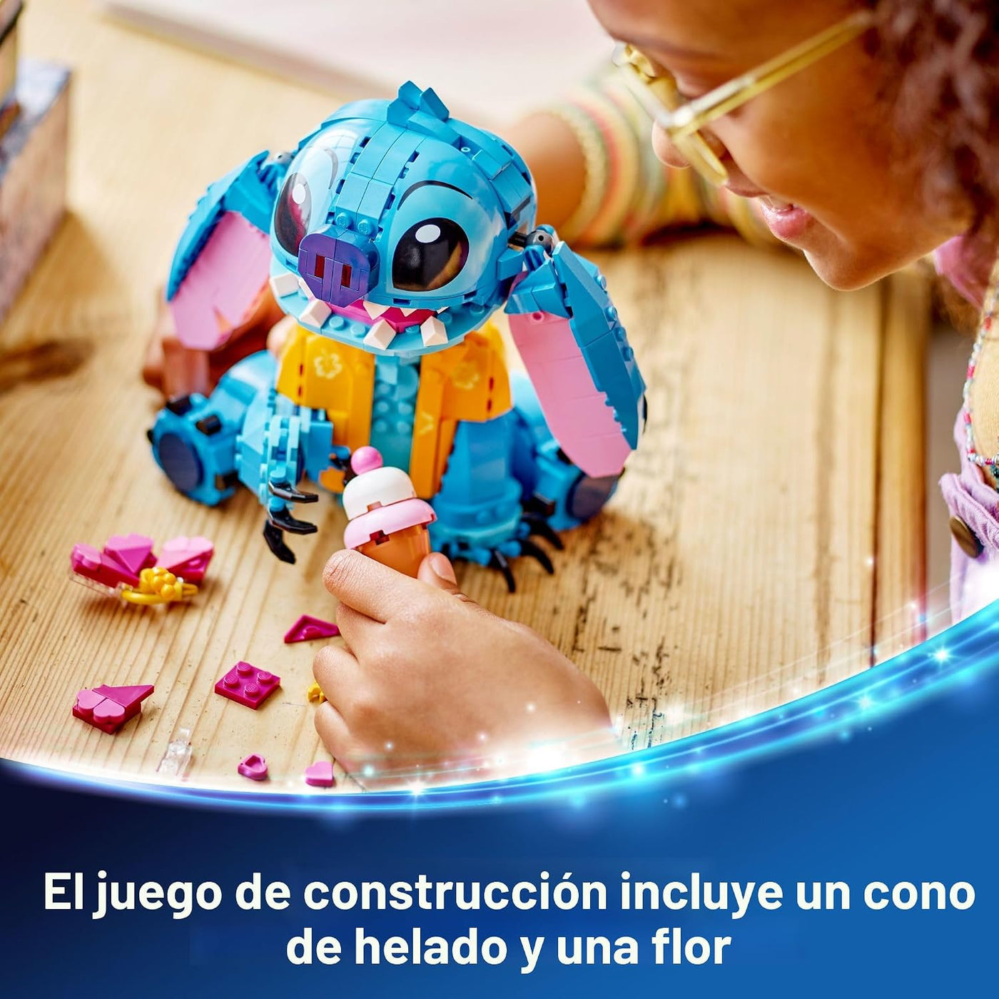 Kit de Construcción de Juguete LEGO Disney Stitch, Juguete Disney p...