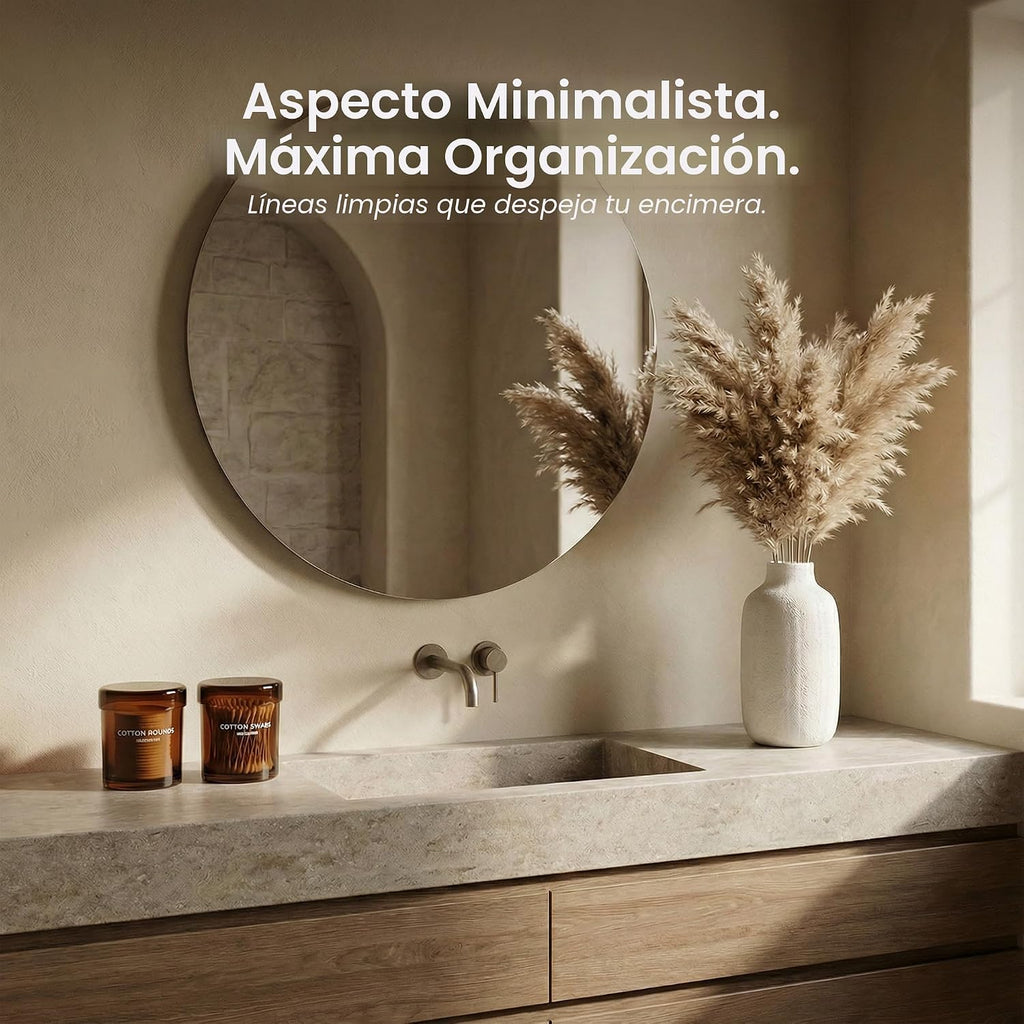 MaisoNovo Recipientes de vidrio para baño con tapas (hermético), so...