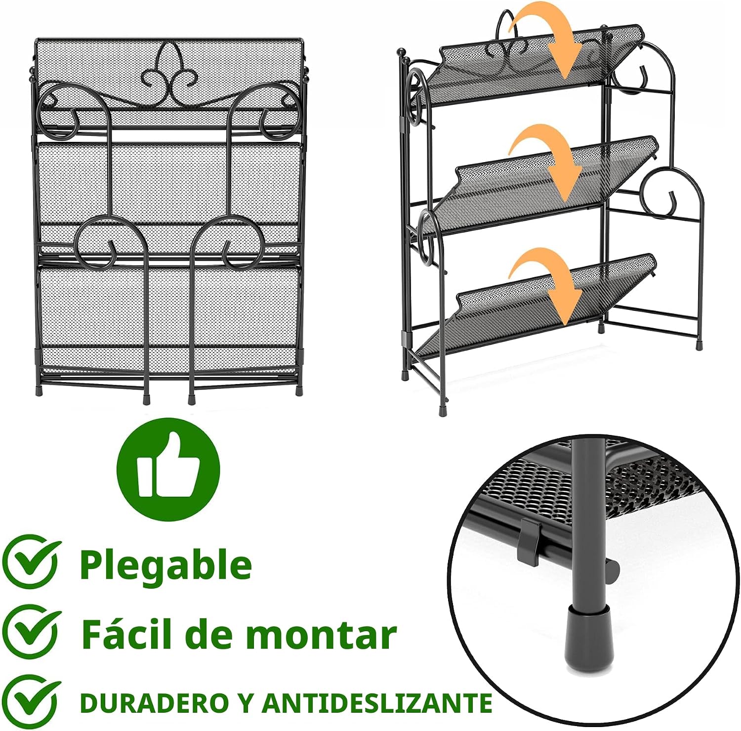 YIUKEA Organizador de baño para encimera, organizador de especias d...