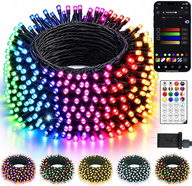 Minetom Luces inteligentes que cambian de color, Navidad, Halloween...