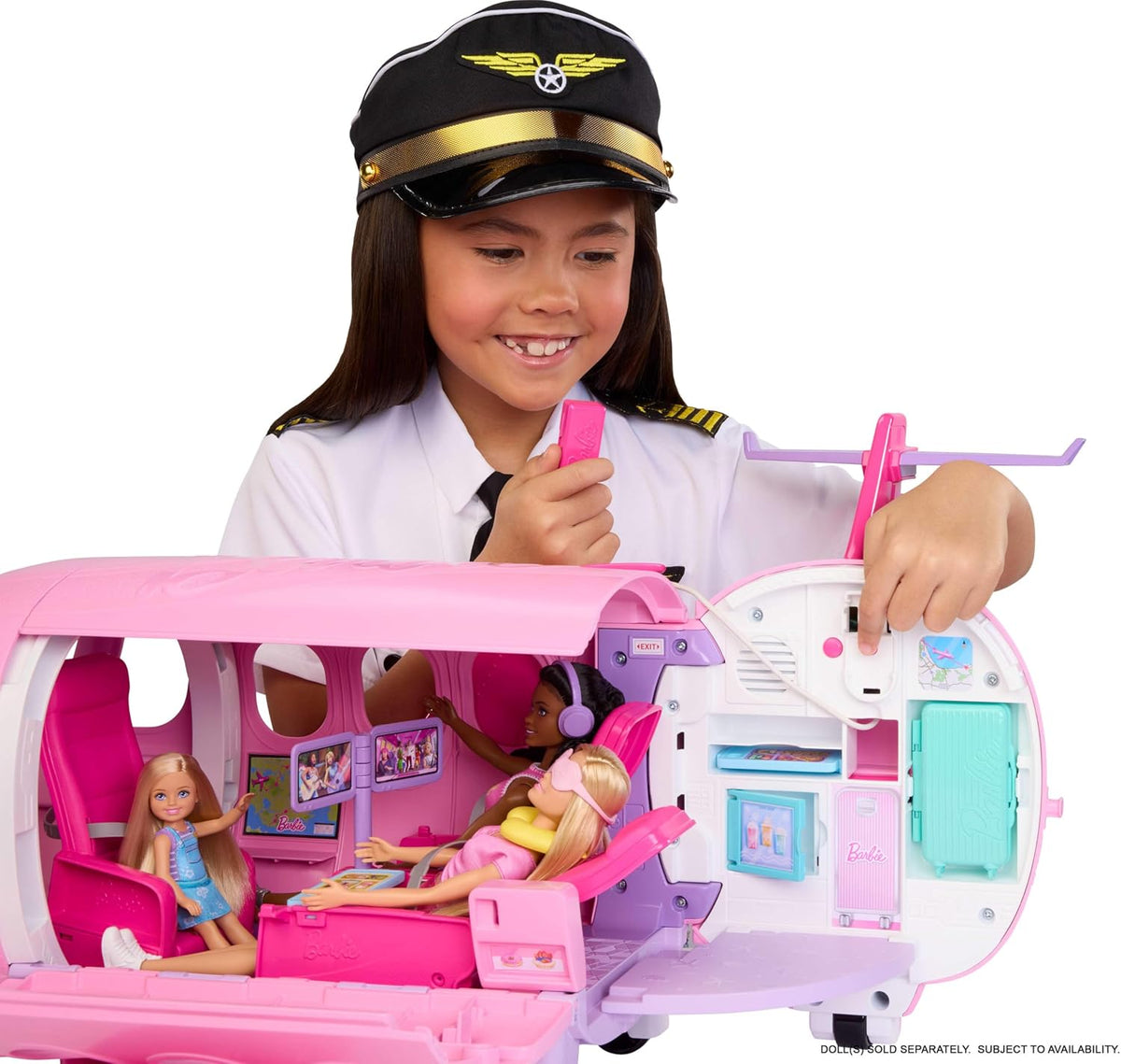 Barbie Juego y accesorios Dream Land Dream Plane | Micrófono de tra...