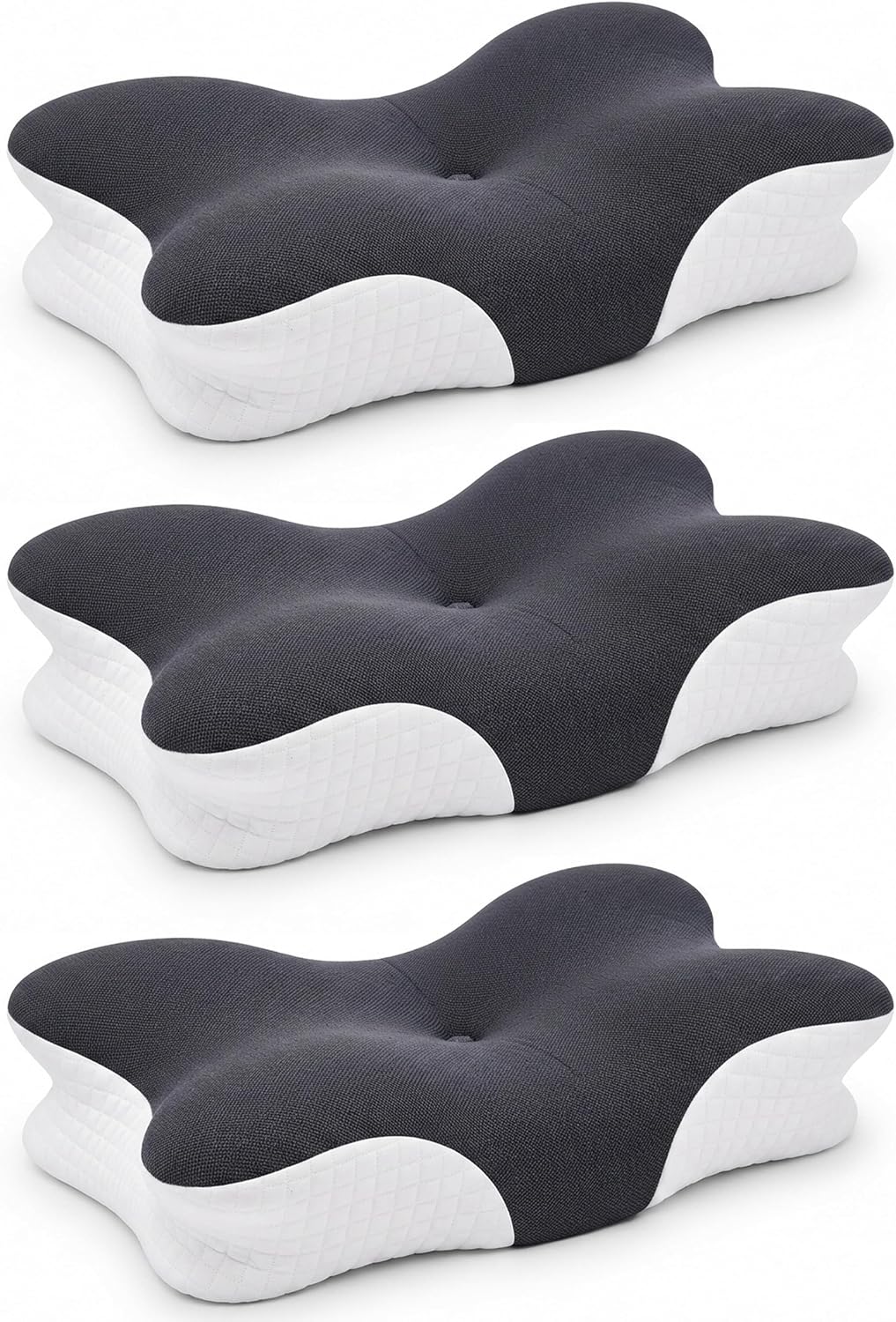 Almohada cervical ergonómica de espuma viscoelástica para dormir de...