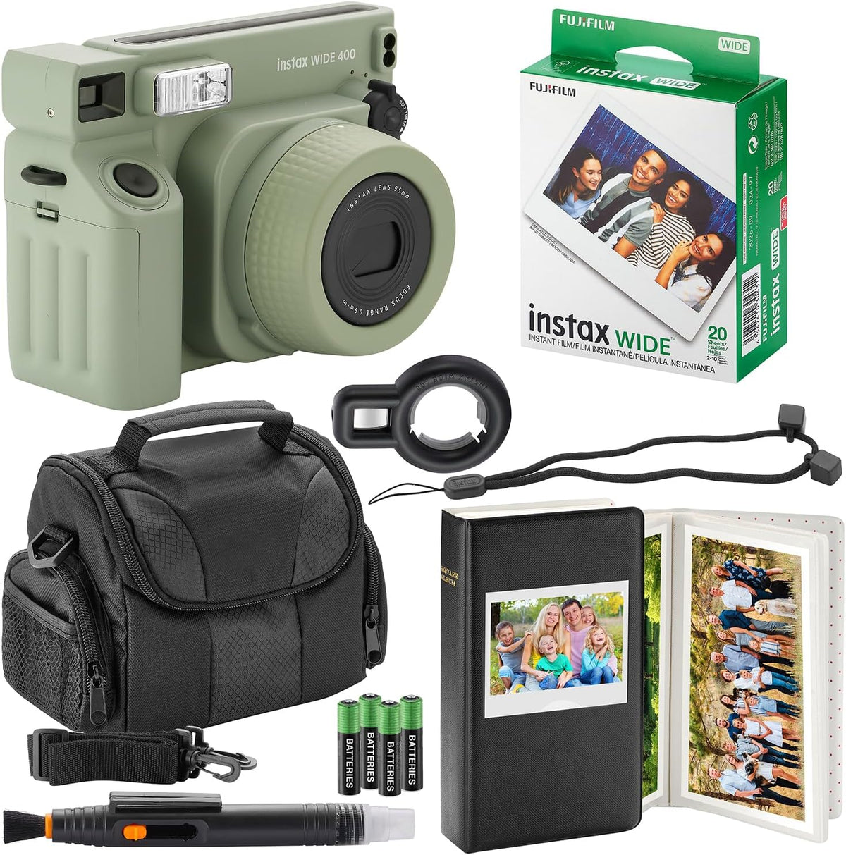 Cámara instantánea Fujifilm Instax Wide 400 + estuche para cámara +...