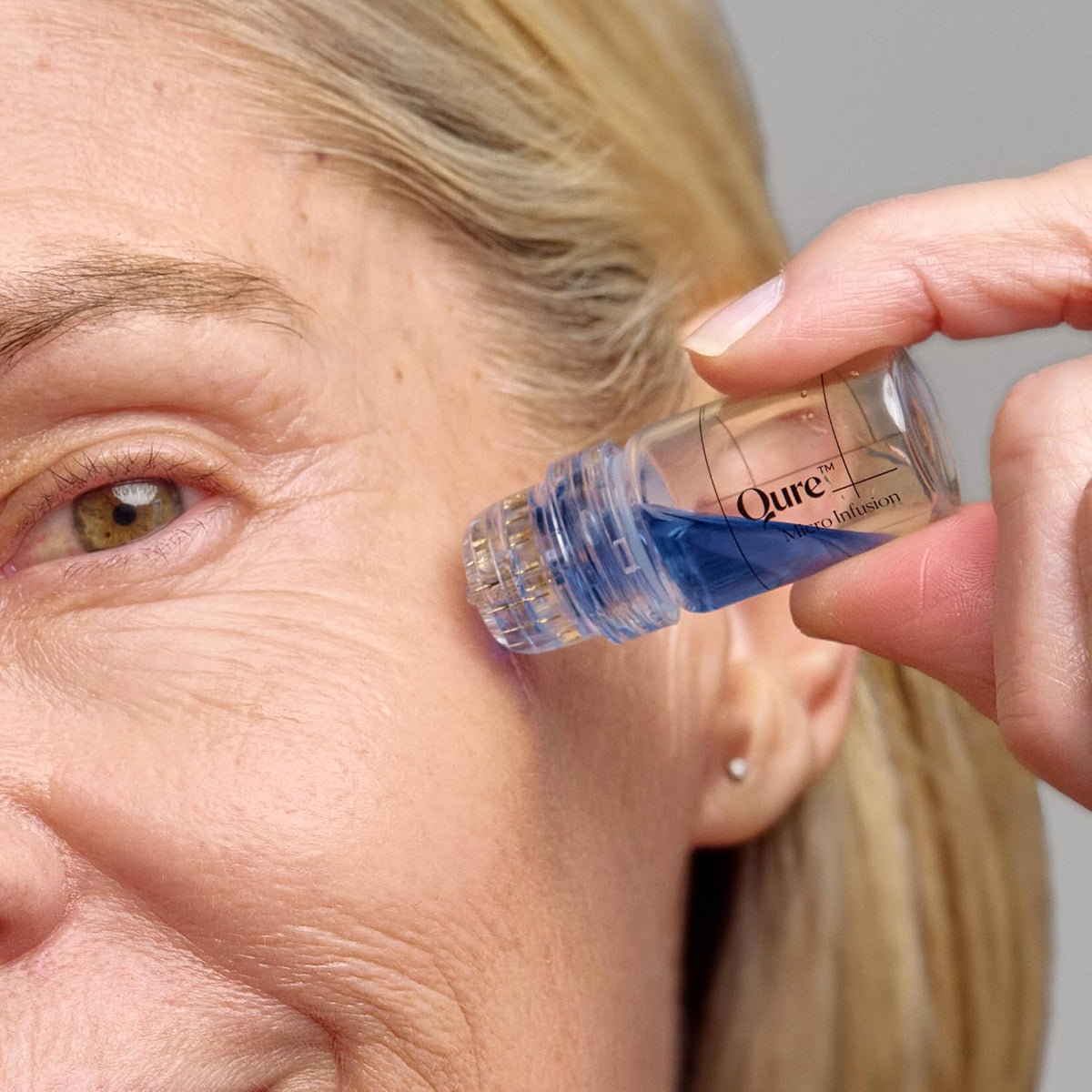 Qure Sistema de microinfusión para la cara, fórmula azul para todo...
