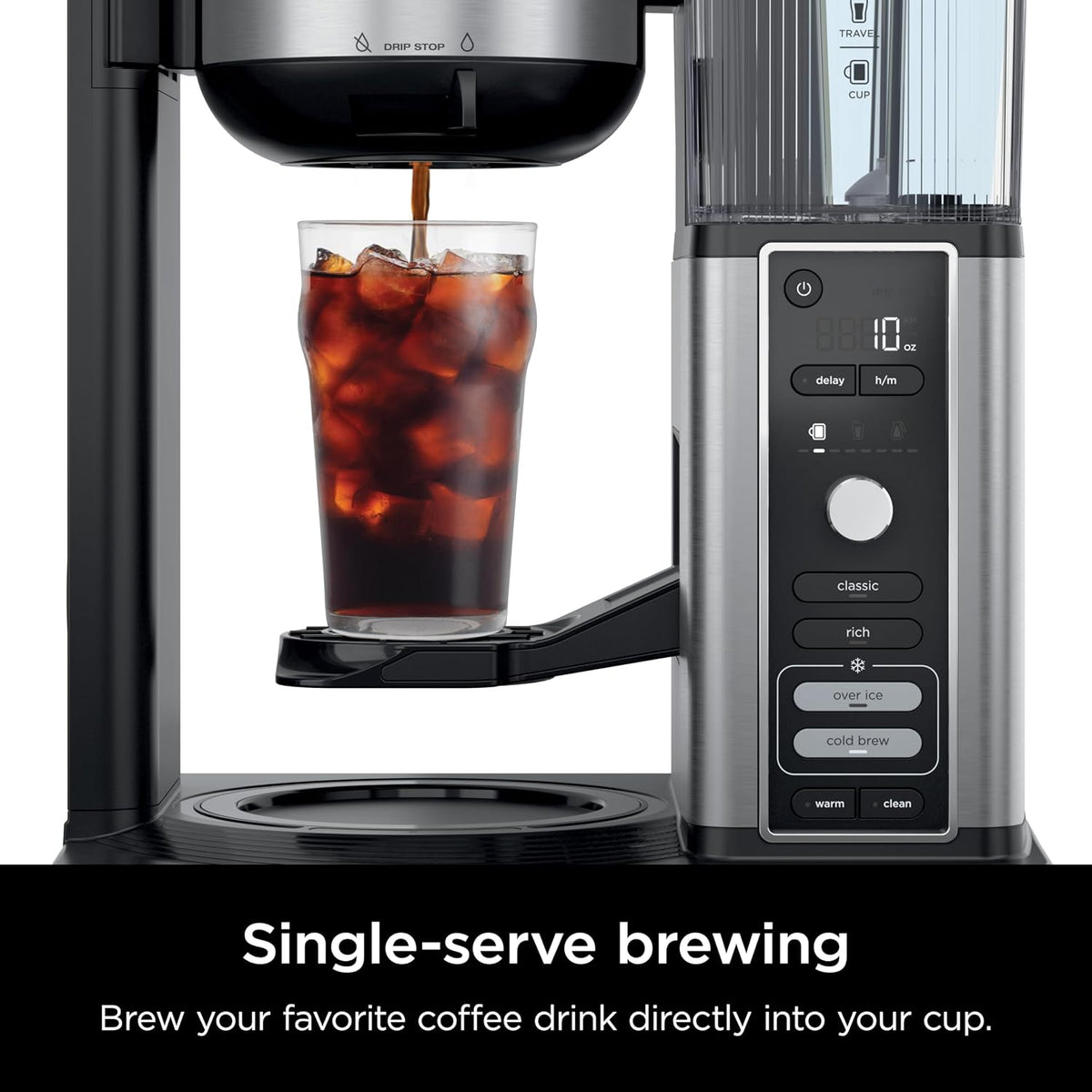Cafetera Ninja Hot &amp; Iced XL con Rapid Cold Brew, 4 estilos de...
