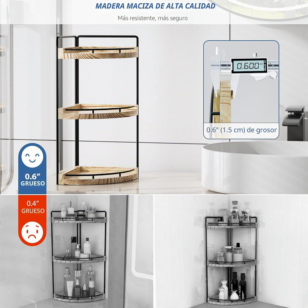 CeleVista Organizador de Rincón para Encimera de Baño, Organizador...