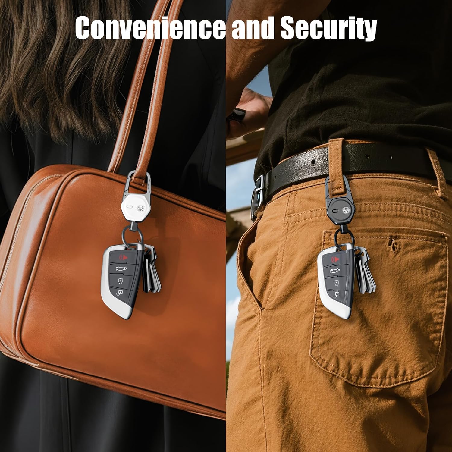 Oaridey Llavero, funciona con Apple Find My, llavero de coche con m...
