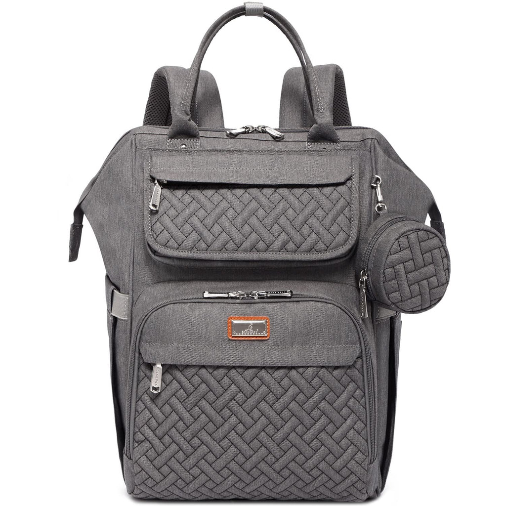 BabbleRoo - Mochila para pañales, mochilas grandes multifuncionales...