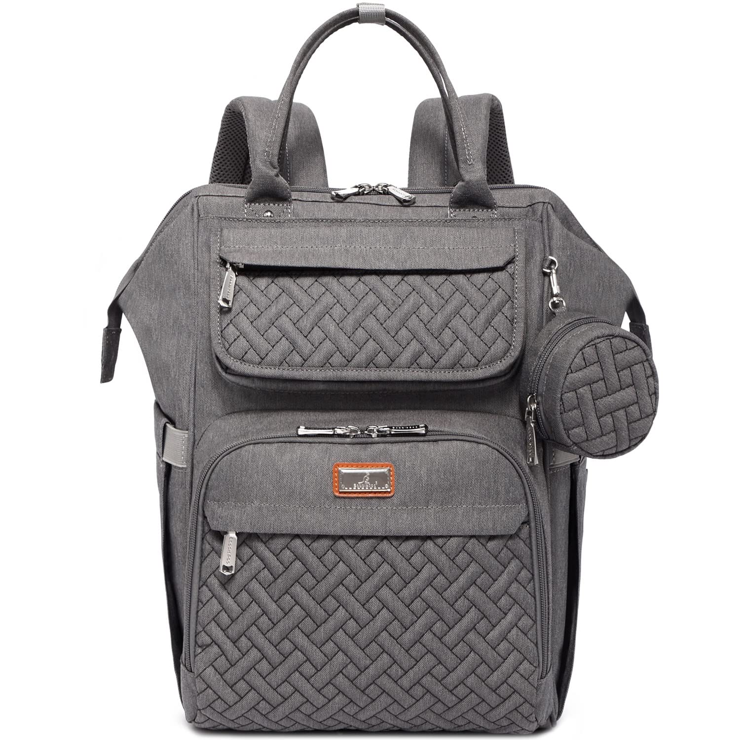 BabbleRoo - Mochila para pañales, mochilas grandes multifuncionales...