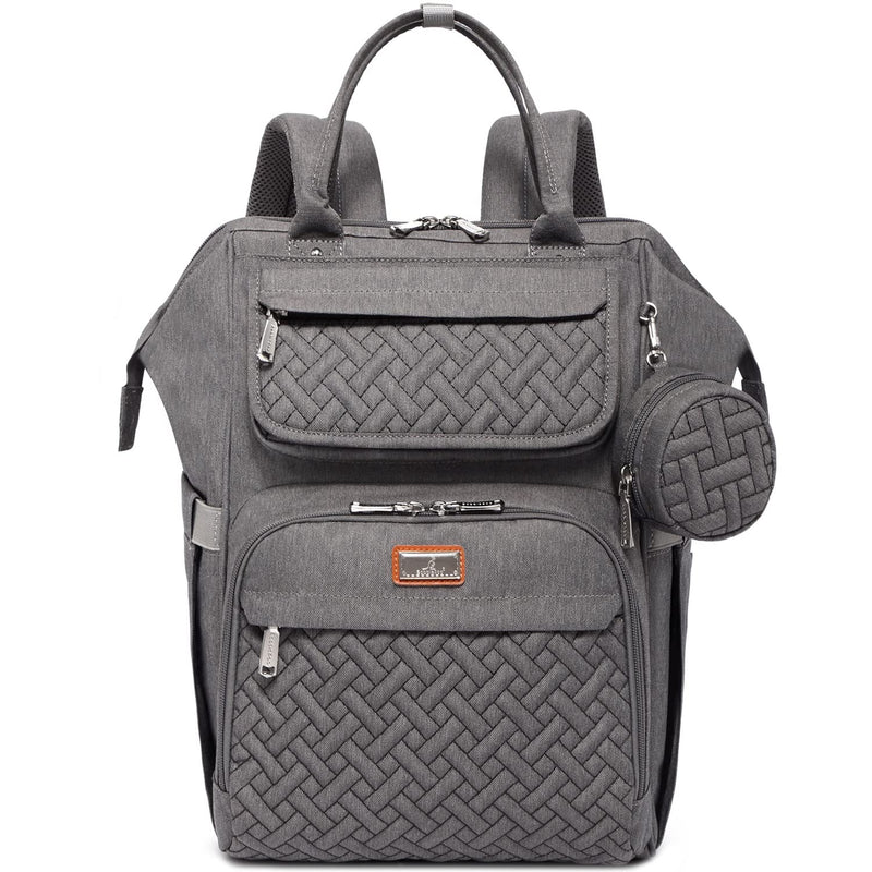 BabbleRoo - Mochila para pañales, mochilas grandes multifuncionales...