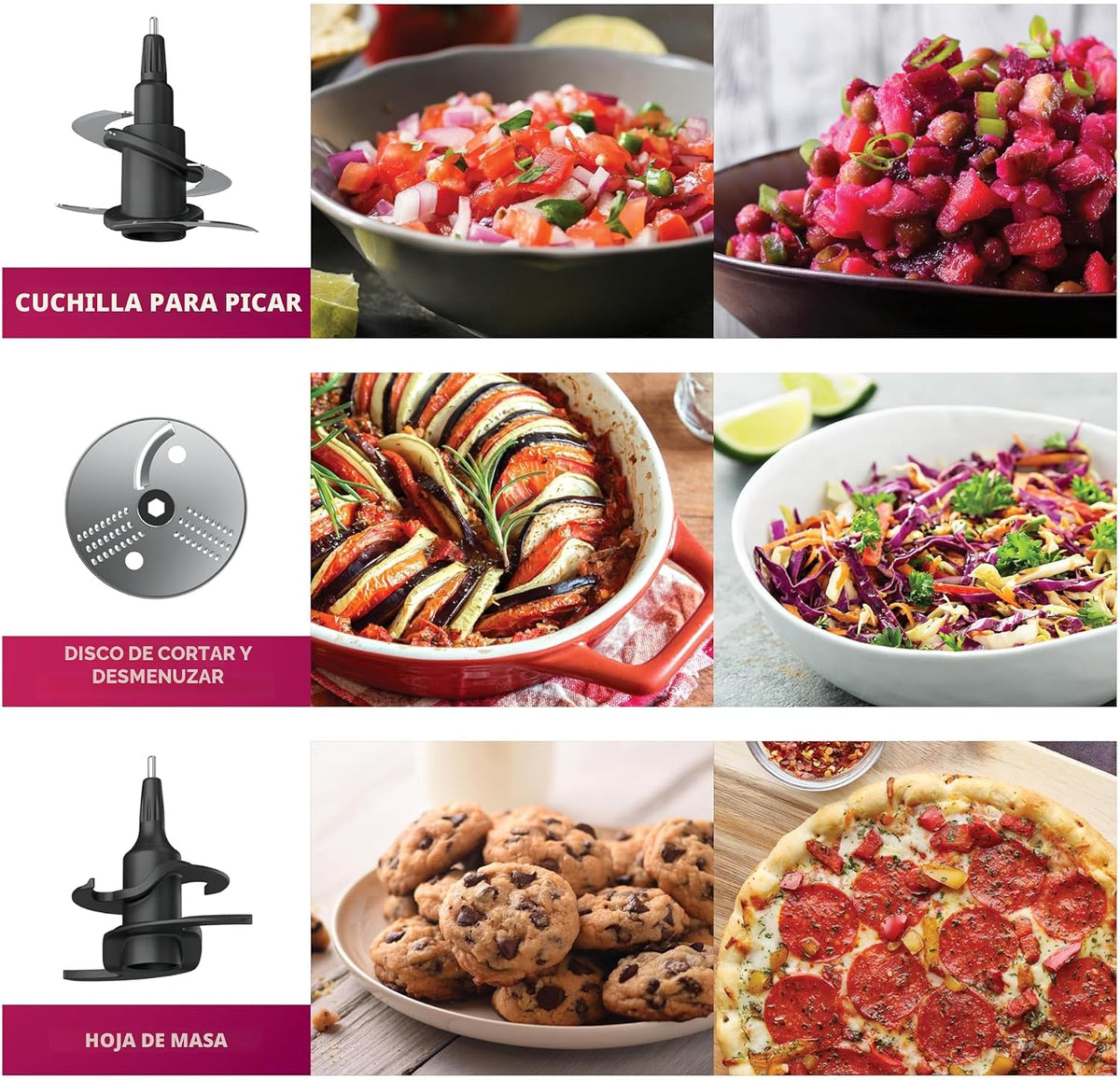 Ninja procesador de alimentos, Professional Plus, 1000 vatios de po...