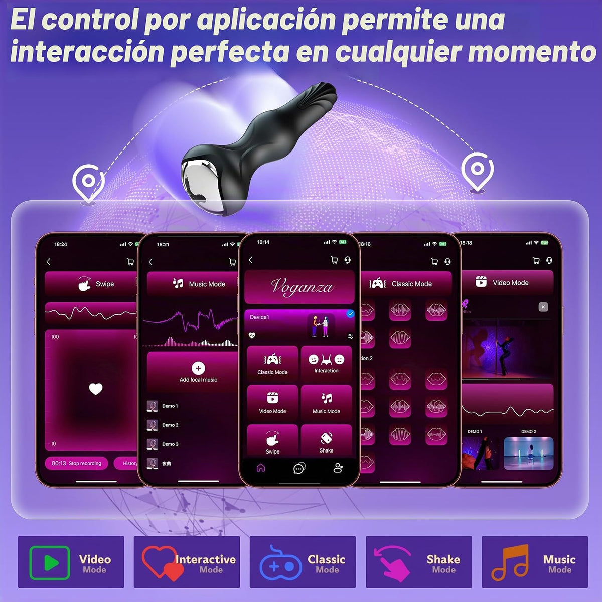 DORRTYOU Masajeador de próstata, tapón anal para hombres y mujeres...