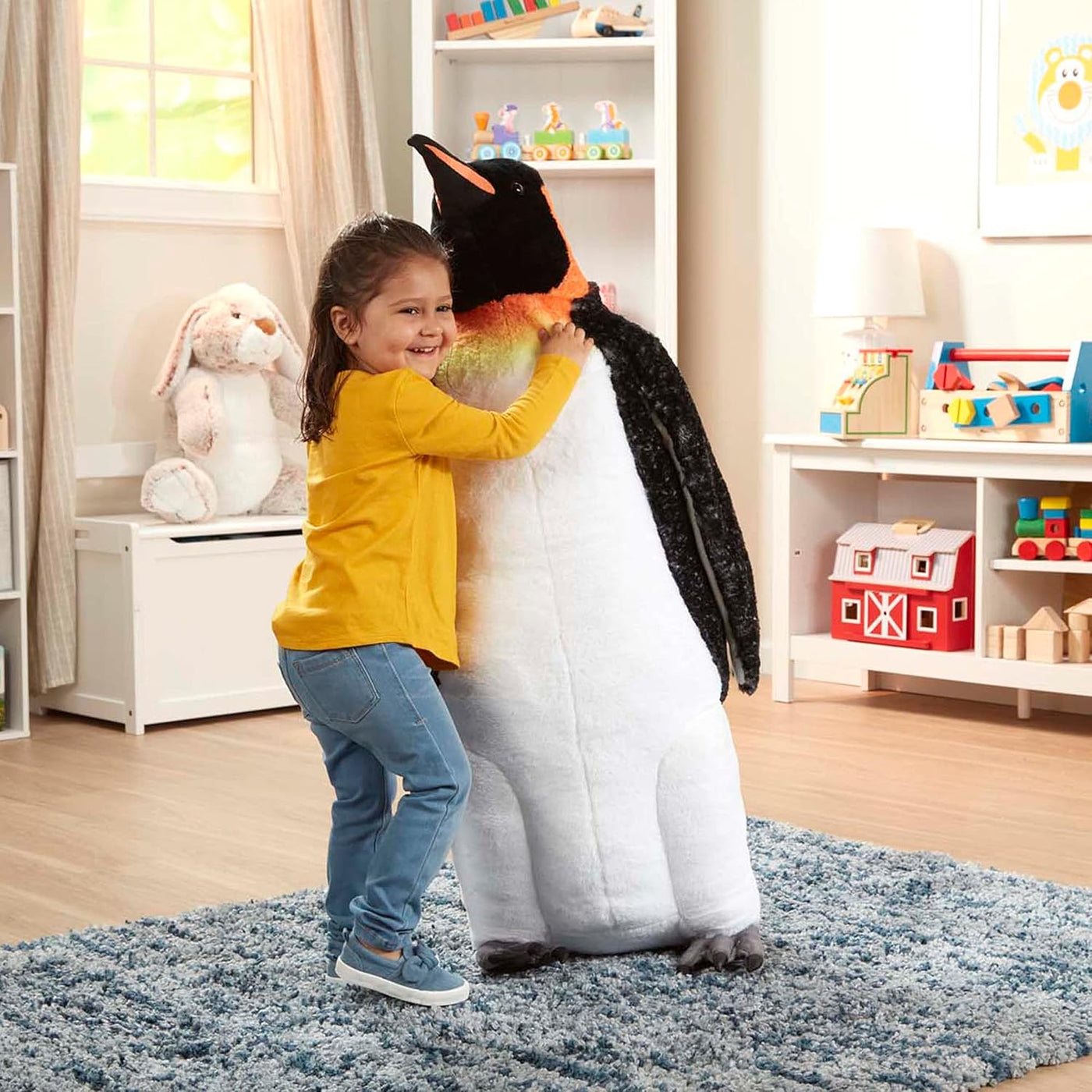 Melissa &amp; Doug Peluche gigante realista de pingüino emperador d...
