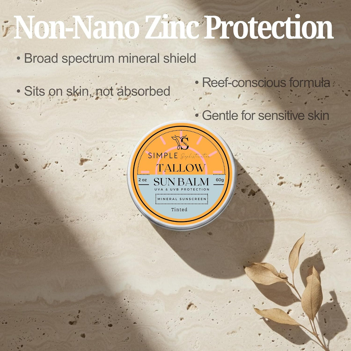 Protector solar mineral tintado SPF 50+ para cara, óxido de zinc co...