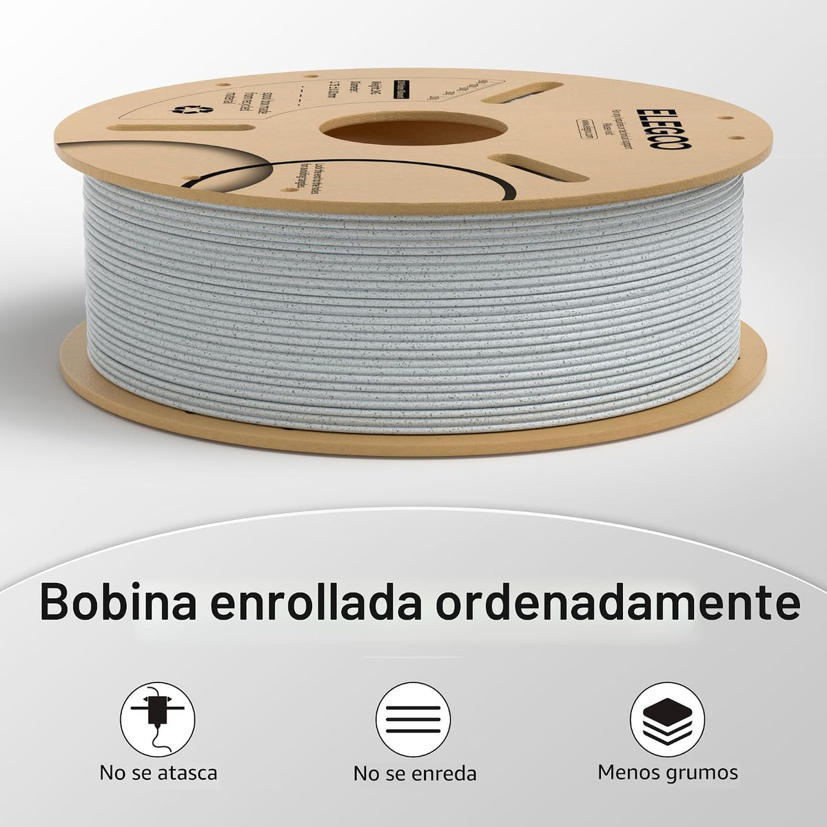 ELEGOO PLA - Filamento para impresora 3D de 0.07 in, mármol, 2.2 lb...