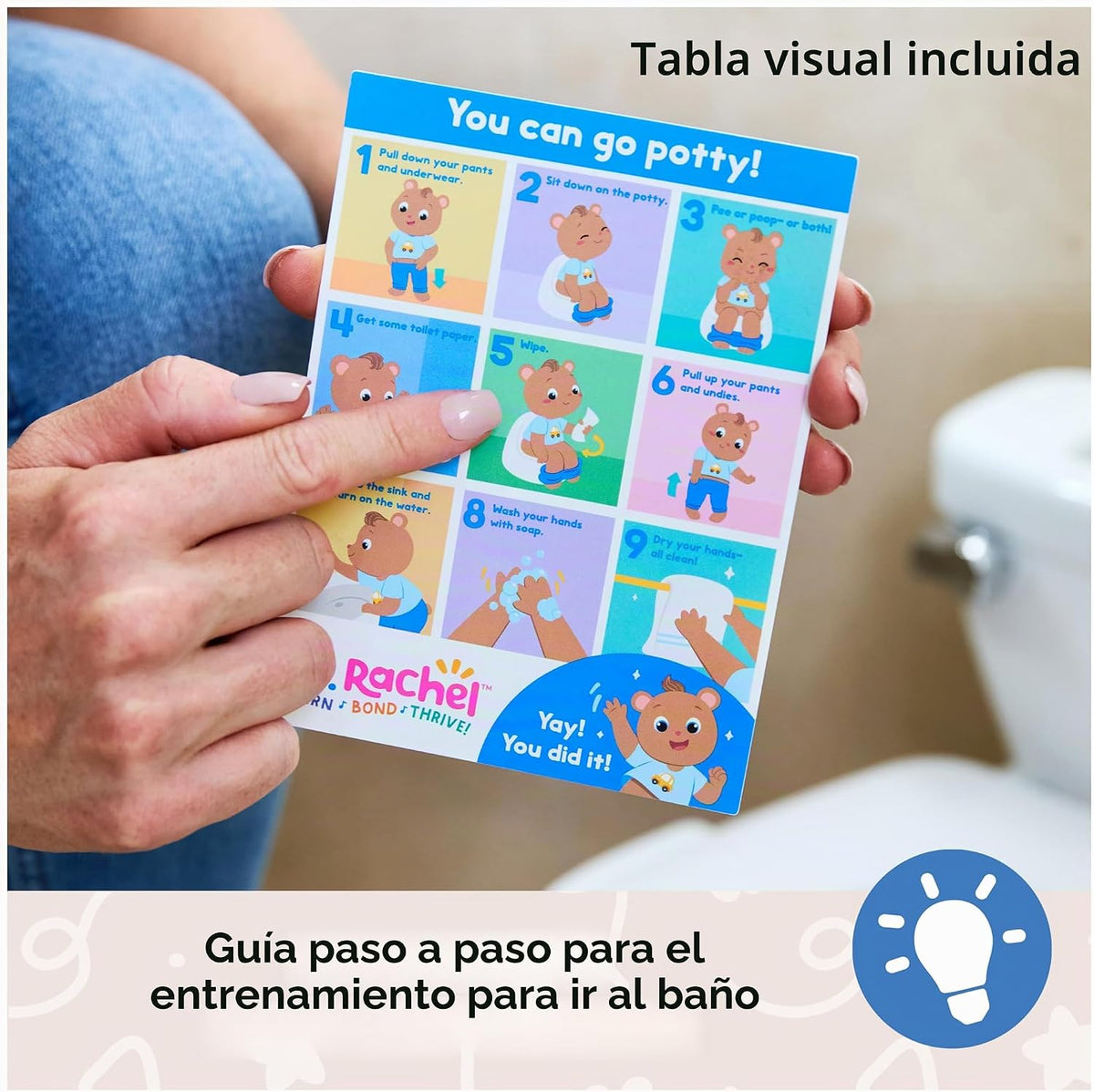 Ms. Rachel Hora de ir al baño con frijoles, animales de peluche | O...
