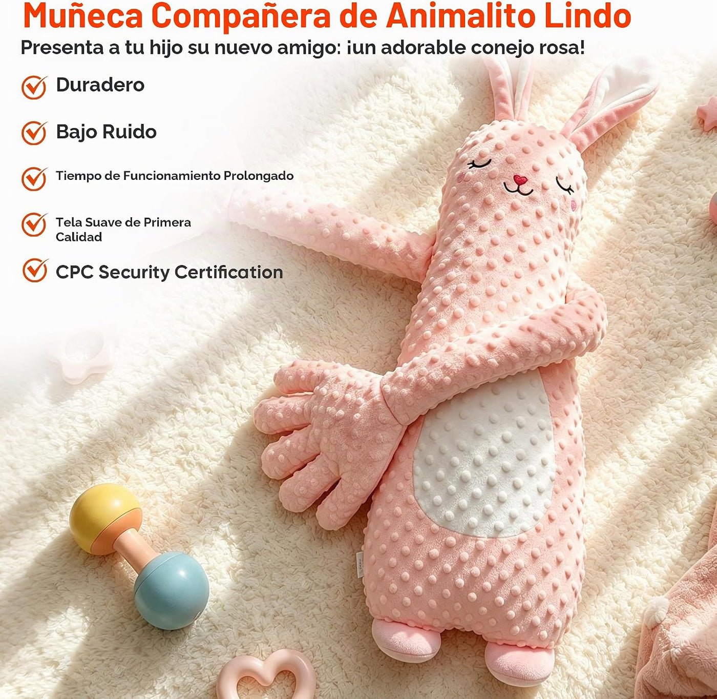 Juguete de peluche interactivo, lindo animal de peluche para niñas...