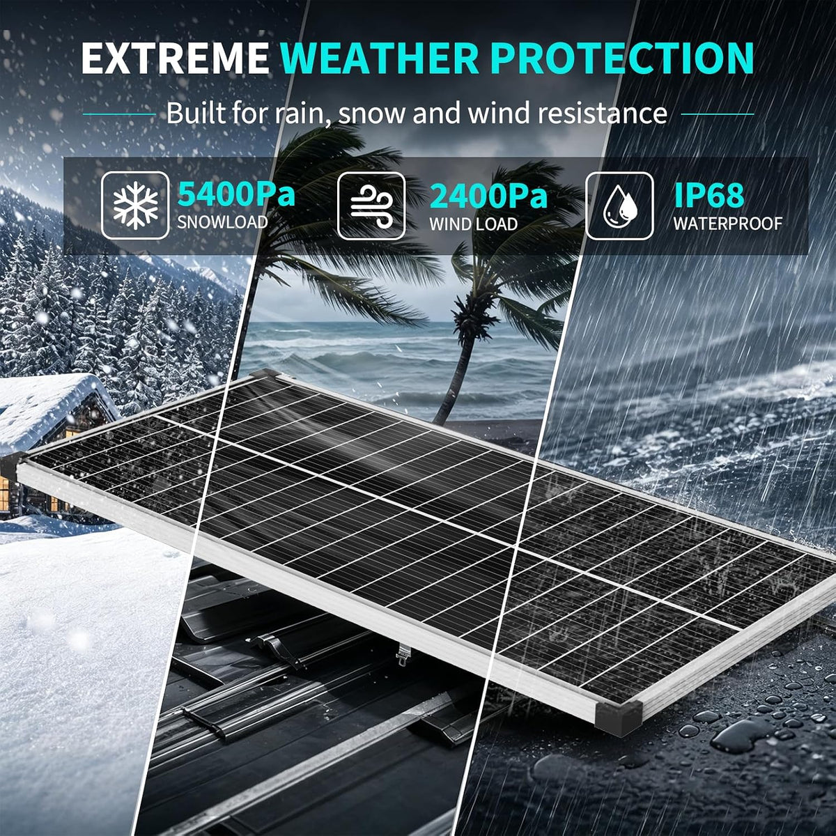 EtnalSolar 200W tipo N 18BB panel solar, 2pcs 100W paneles solares...