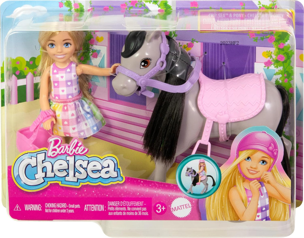 Barbie Club Chelsea - Juego temático de muñeca, caballo y equitació...