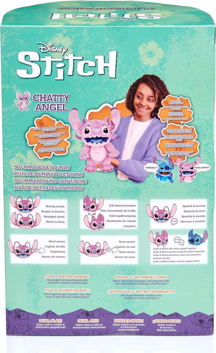 ¡Guau! Cosas Disney Chatty Angel Deluxe Puppetronic | Puppetronic A...