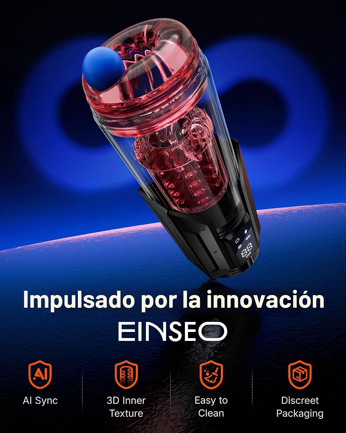 Juguetes sexuales para hombres Bomba de pene - EINSEO AI Sync Mastu...