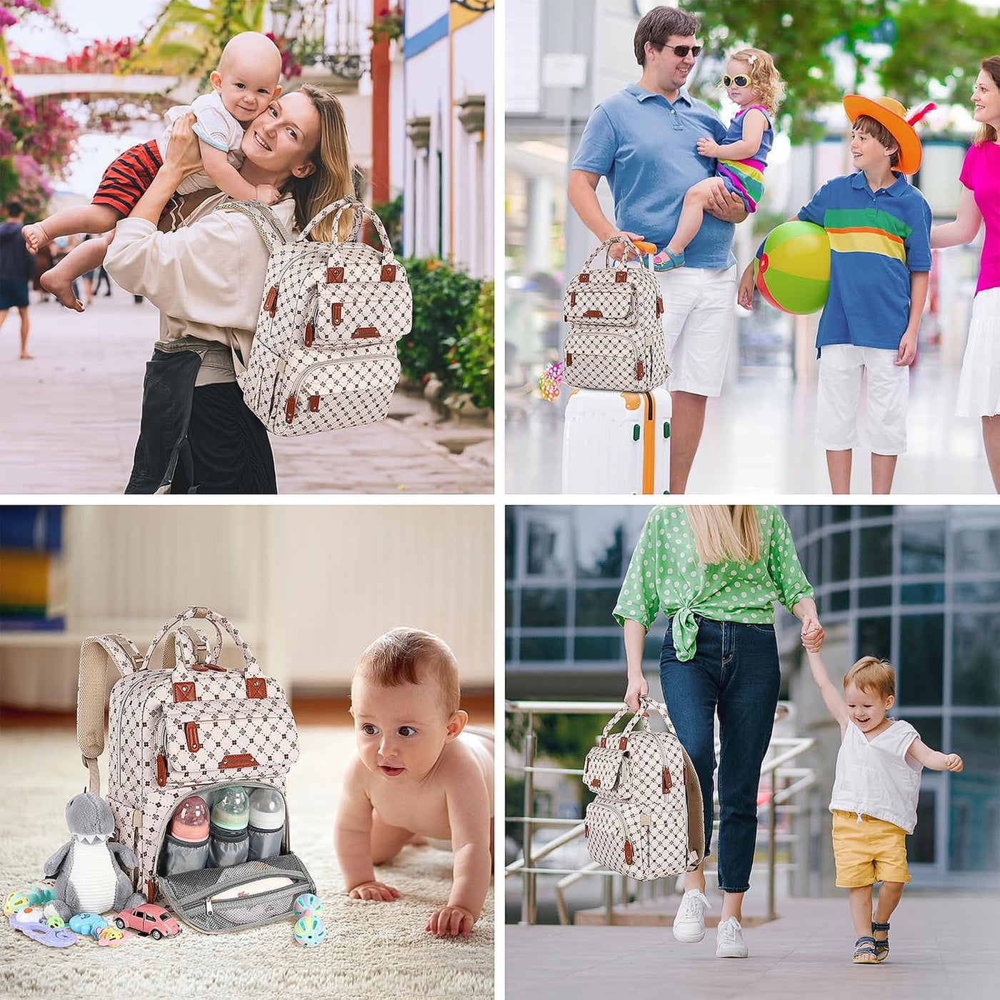 Legestori Mochila para pañales de bebé, bolsa de bebé para niñas, g...