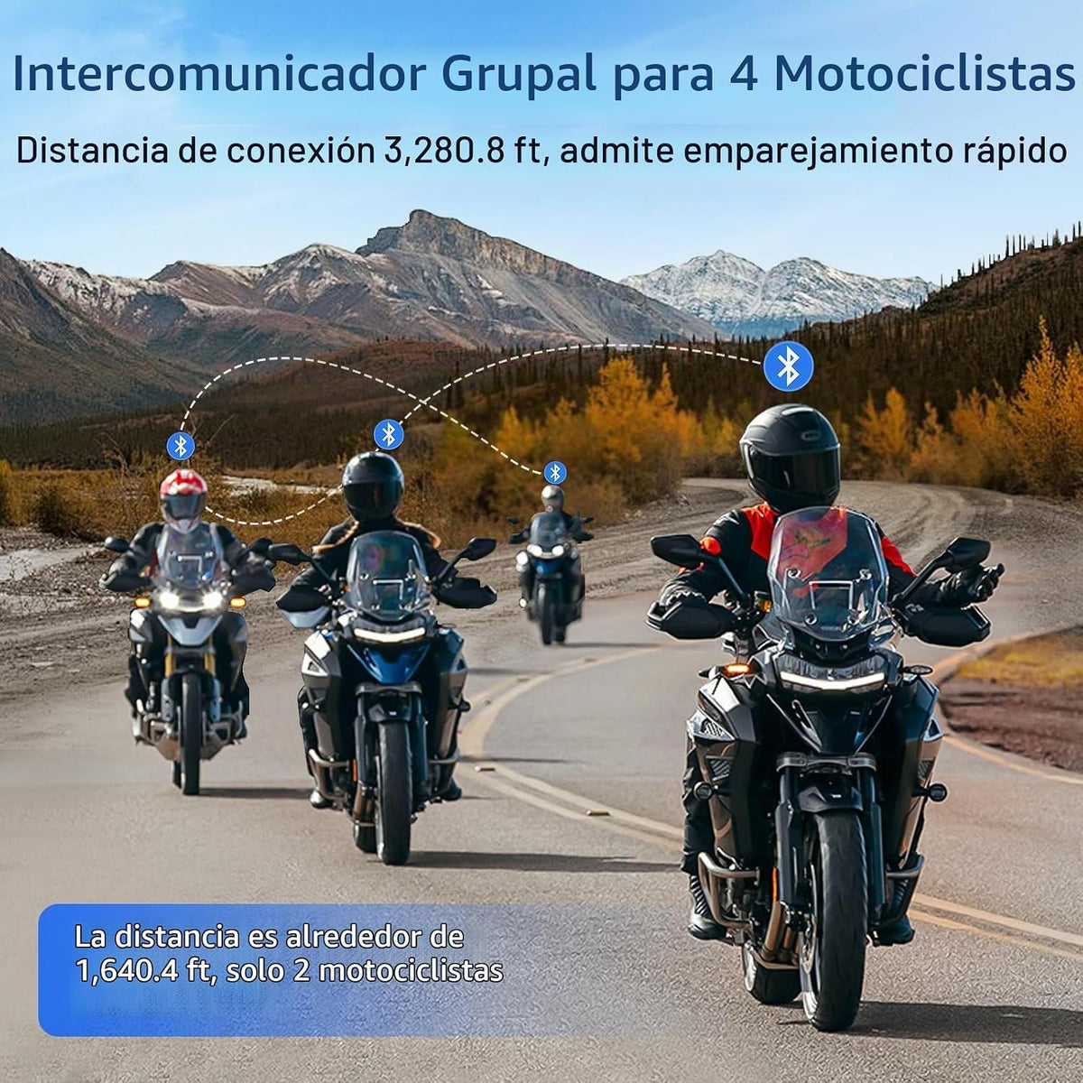 Fodsports M1-S Air - Casco Bluetooth para motocicleta, intercomunic...