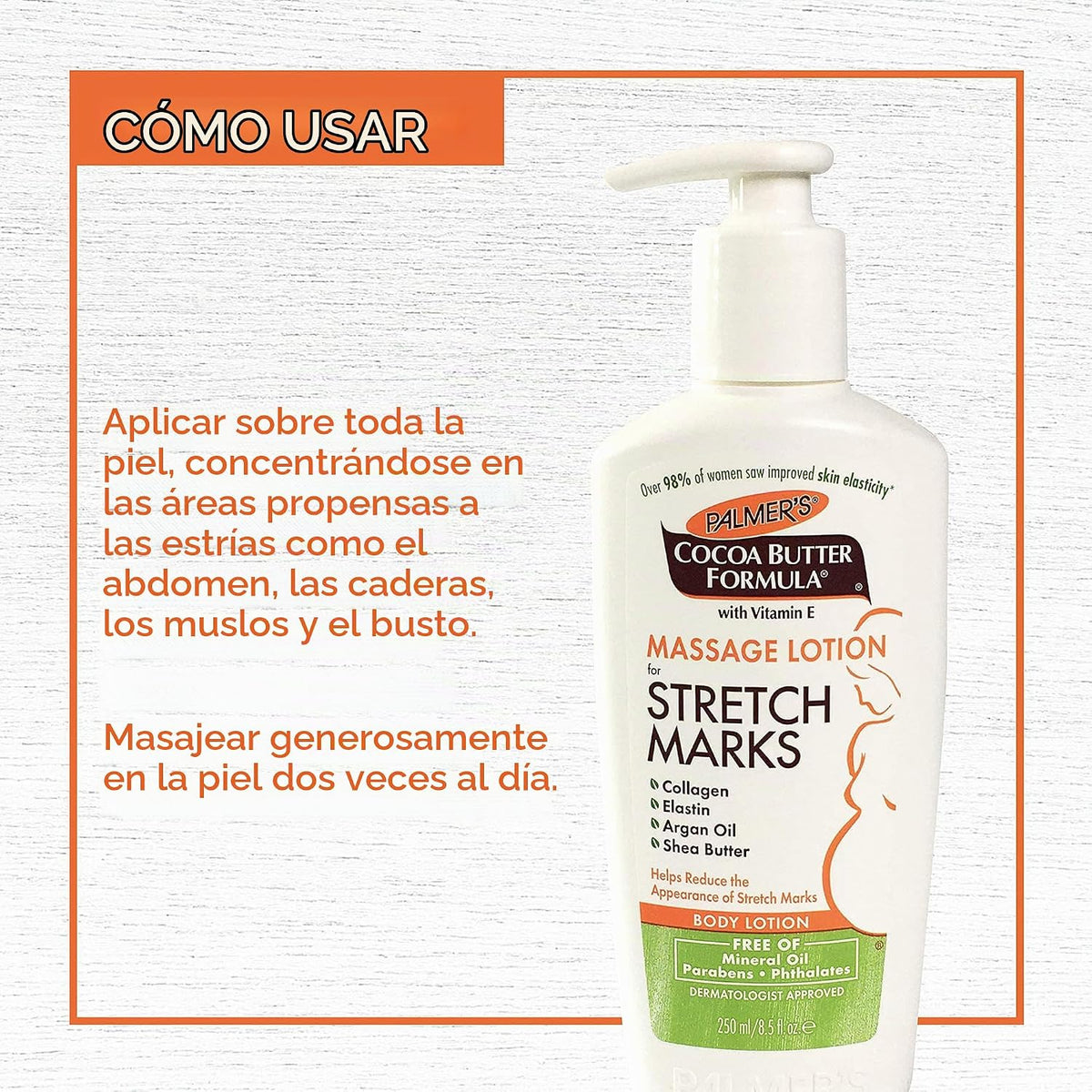 Palmers Palmers Manteca De Cacao Loción Para Las estrías, Paquete de 6